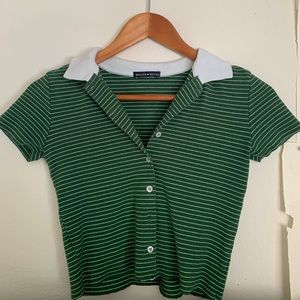 Brandy melville cropped striped top